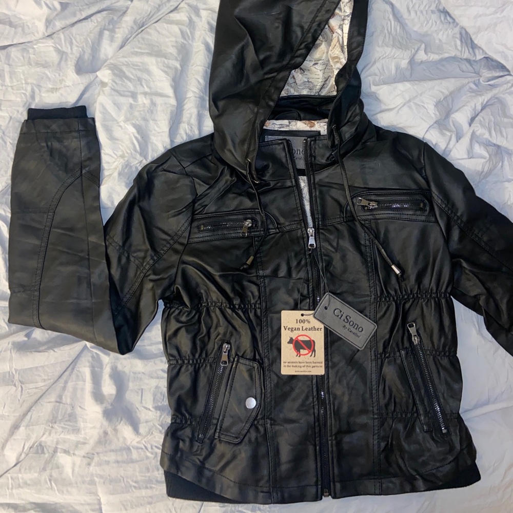 Ci Sono Vegan Leather Jacket